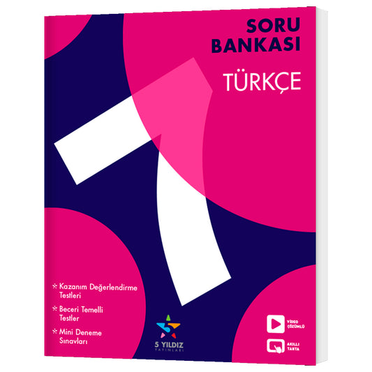 5 Yıldız Yayınları 7. Sınıf Türkçe Soru Bankası