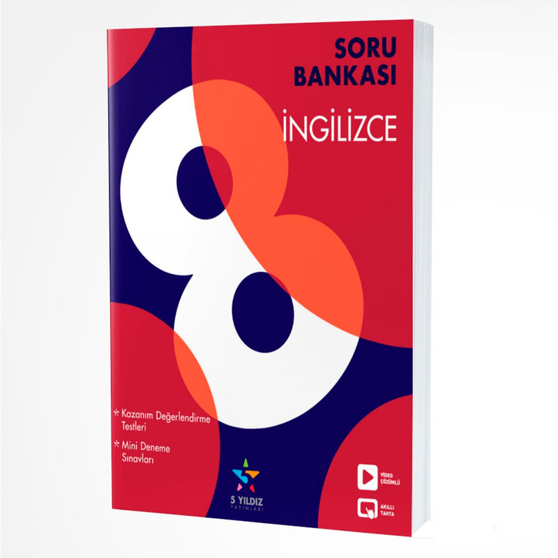 5 Yıldız Yayınları 8. Sınıf İngilizce Soru Bankası