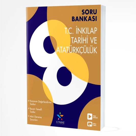 5 Yıldız Yayınları 8. Sınıf T.C. İnkılap Tarihi ve Atatürkçülük Soru Bankası