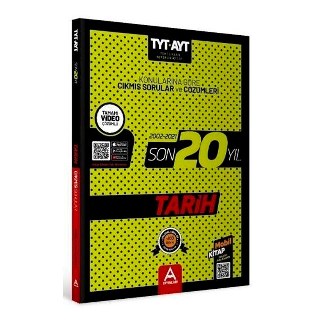 A Yayınları TYT Son 20 Yıl Tarih Konularına Göre Çıkmış Sorular ve Çözümleri