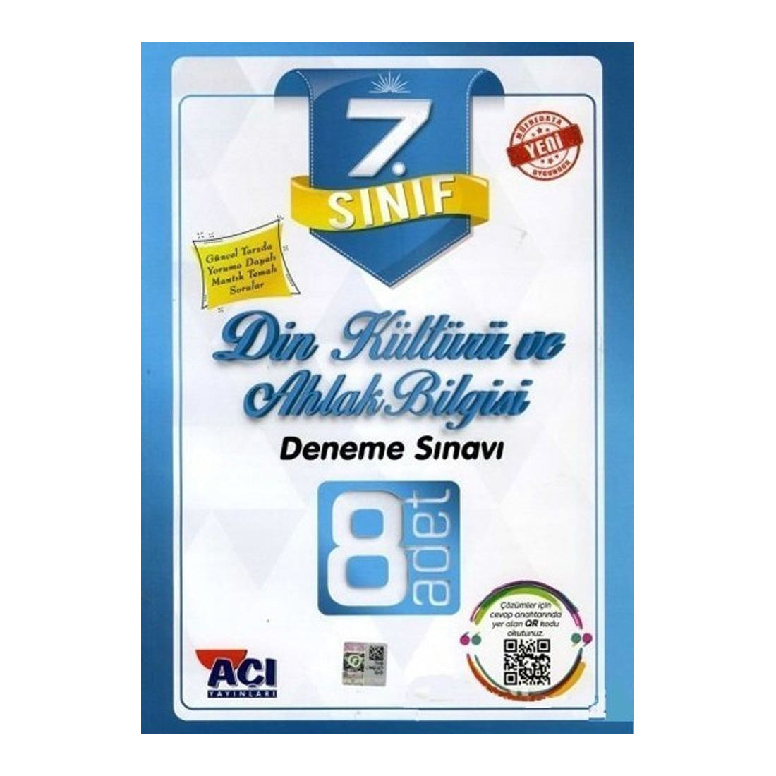 Açı Yayınları 7. Sınıf Din Kültürü ve Ahlak Bilgisi 8 Deneme Sınavı