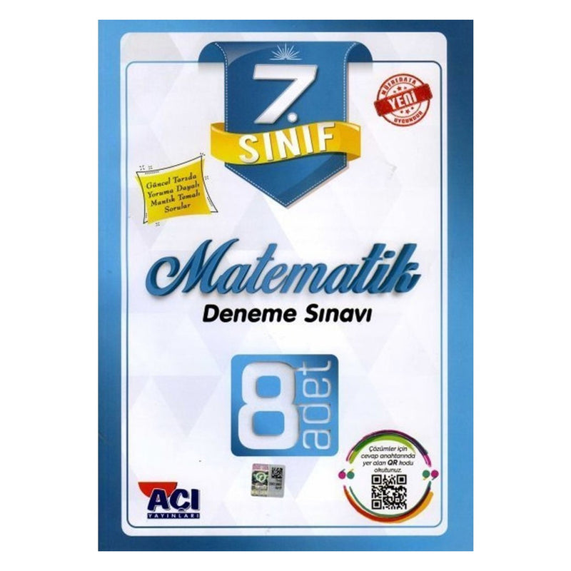 Açı Yayınları 7. Sınıf Matematik 8 Deneme Sınavı