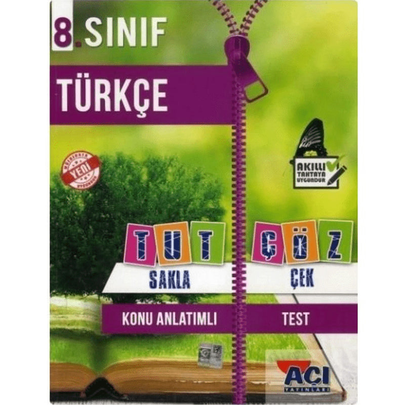 Açı Yayınları 8. Sınıf Türkçe Tut Sakla Çek Çöz