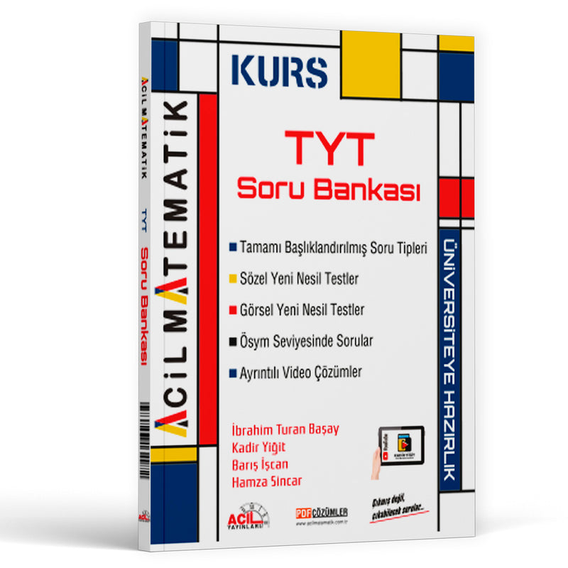 Acil Yayınları TYT KURS Serisi Matematik Soru Bankası