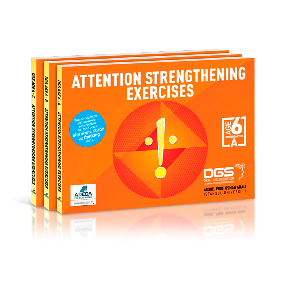 Adeda Yayınları İngilizce Dikkati Güçlendirme Seti 3'lü Kitap 6 yaş