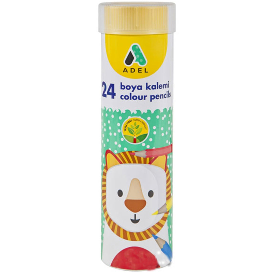 Adel 24 Renk Tüp Kuruboya Kalemi 360013
