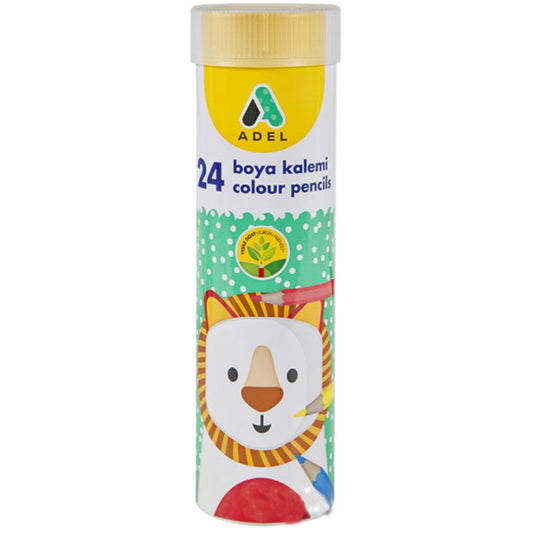 Adel 24 Renk Tüp Kuruboya Kalemi 360013