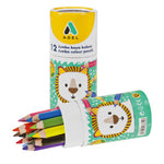 Adel Jumbo Hexa Boya Kalemi Yarım Boy Karton Tüp