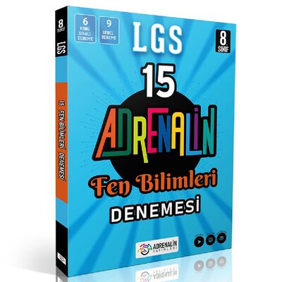 Adrenalin Yayınları  8. Sınıf Fen Bilgisi 15 Branş Deneme