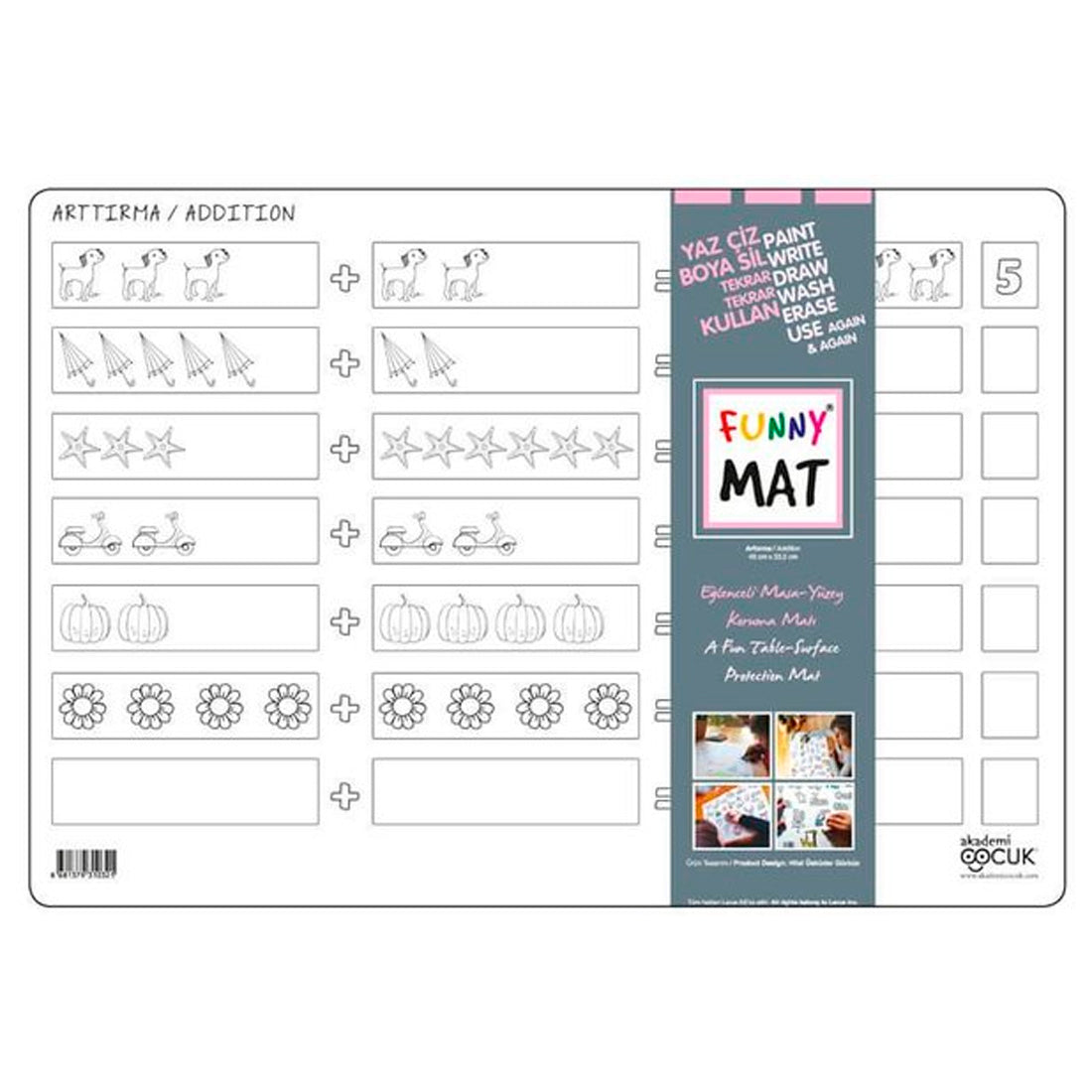 Akademi Çocuk - Funny Mat - Arttırma (Yeni)