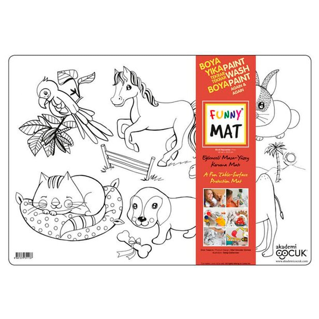 Akademi Çocuk - Funny Mat - Evcil Hayvanlar