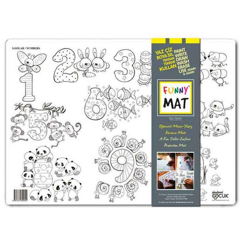 Akademi Çocuk - Funny Mat - Sayılar - Küçük