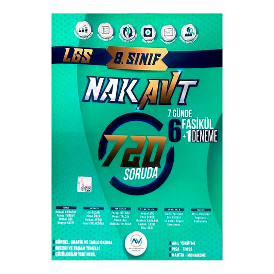 Akıllı Versiyon Yayınları 8. Sınıf LGS Tam Tekrar Nakavt 7 Günde Fasikül Deneme