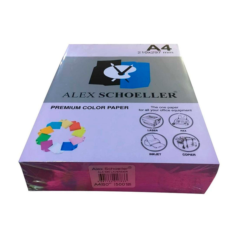 Alex A4 500'lü Lila Renkli Kağıt - Sanat, Çizim, El İşi ve Okul Projeleri İçin