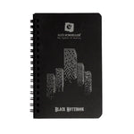 Alex A6 Spiralli Siyah Not Defteri - Eskiz, Not Tutma ve Okul Defteri