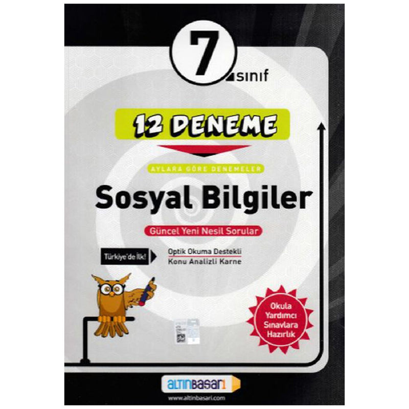 Altın Başarı Yayınları 7. Sınıf 12 Deneme Sosyal Bilgiler