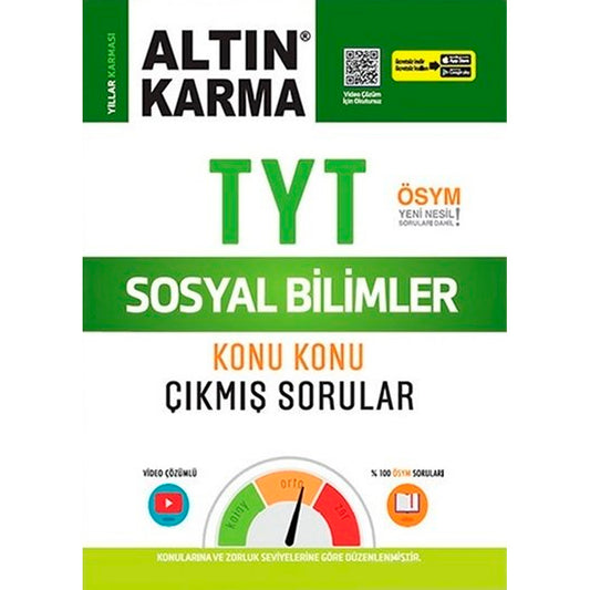 Altın Karma TYT Sosyal Bilimler Konu Konu Çıkmış Sorular - Kolay-Orta-Zor 2021