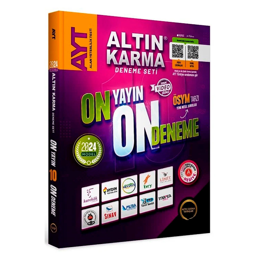 Altın Karma Yayınları 2024 AYT 10+1 Karma Deneme