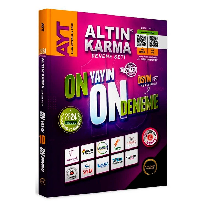 Altın Karma Yayınları 2024 AYT 10+1 Karma Deneme