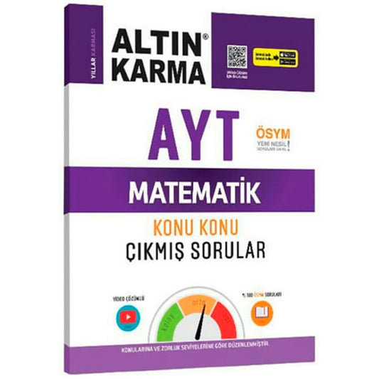 Altın Karma Yayınları AYT Matematik Konu Konu Çıkmış Sorular