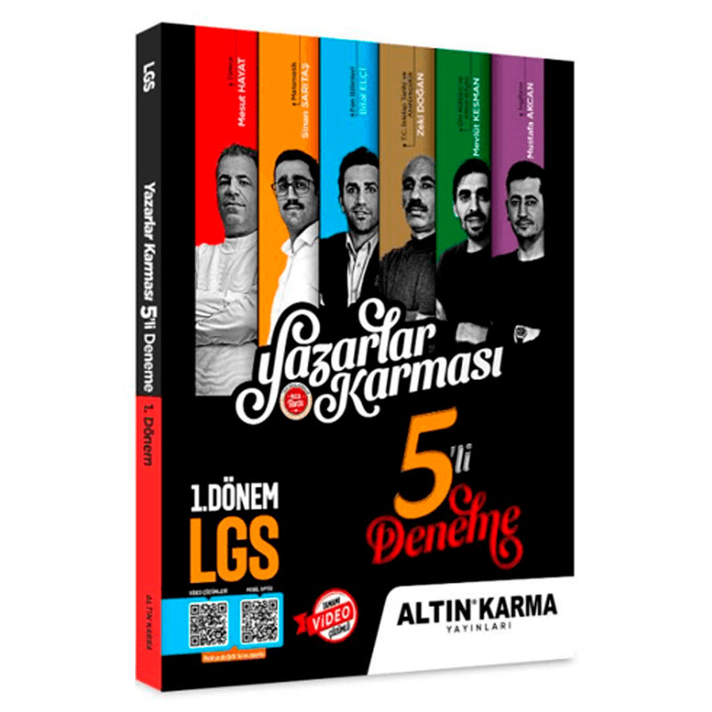 Altın Karma Yayınları LGS 1.Dönem Yazarlar Karması 5'Li Deneme