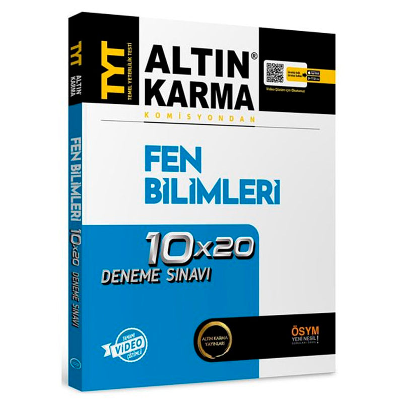 Altın Karma Yayınları TYT Fen Bilimleri Komisyondan 10x20 Deneme