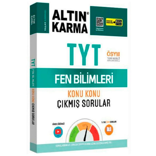 Altın Karma Yayınları TYT Fen Bilimleri Konu Konu Çıkmış Sorular