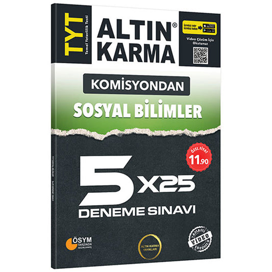 Altın Karma Yayınları TYT Sosyal Bilimler 5x25 Deneme Sınavı