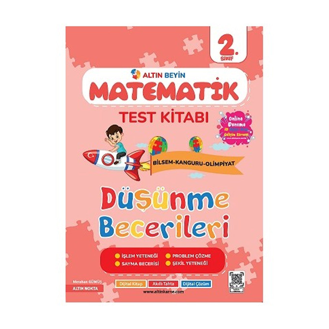 Altın Nokta Yayınları 2.Sınıf Düşünme Becerileri Matematik Test Kitabı