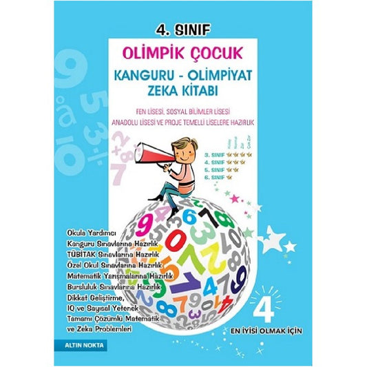 Altın Nokta Yayınları 4. Sınıf Olimpik Çocuk Bilsem Kanguru Olimpiyat Zeka Kitabı