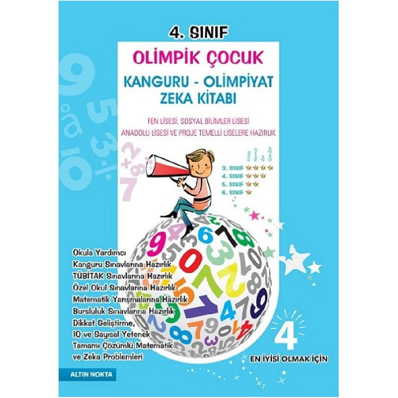 Altın Nokta Yayınları 4. Sınıf Olimpik Çocuk Bilsem Kanguru Olimpiyat Zeka Kitabı