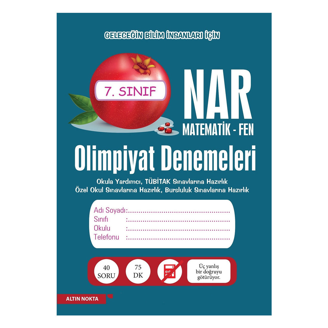 Altın Nokta Yayınları 7.Sınıf Matematik Nar Olimpik Denemeleri