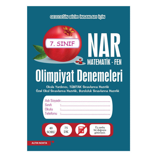 Altın Nokta Yayınları 7.Sınıf Matematik Nar Olimpik Denemeleri