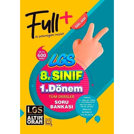 Altın Oran Yayınları 8. Sınıf LGS 1. Dönem Tüm Dersler Soru Bankası
