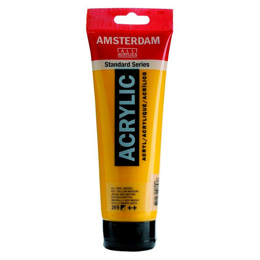 Amsterdam Azo Yellow Medium 120 ml Akrilik Boya - Sanatsal Resim ve Hobi Boyası