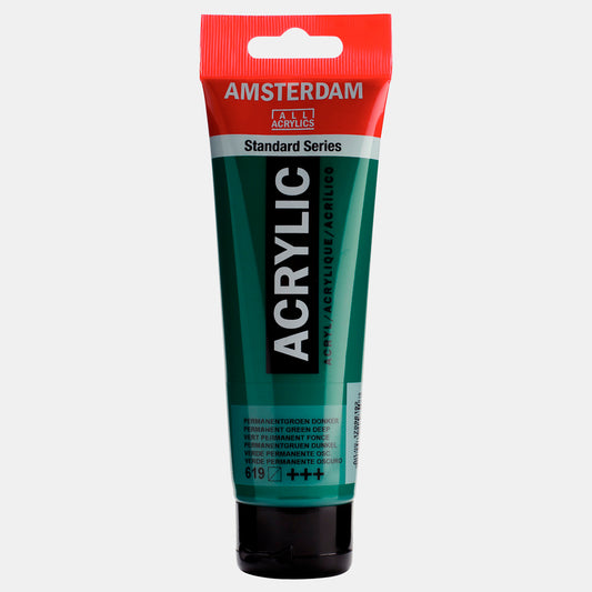 Amsterdam Permanent Green Deep 120 ml Akrilik Boya - Sanatçı, Tuval ve Hobi Boyası