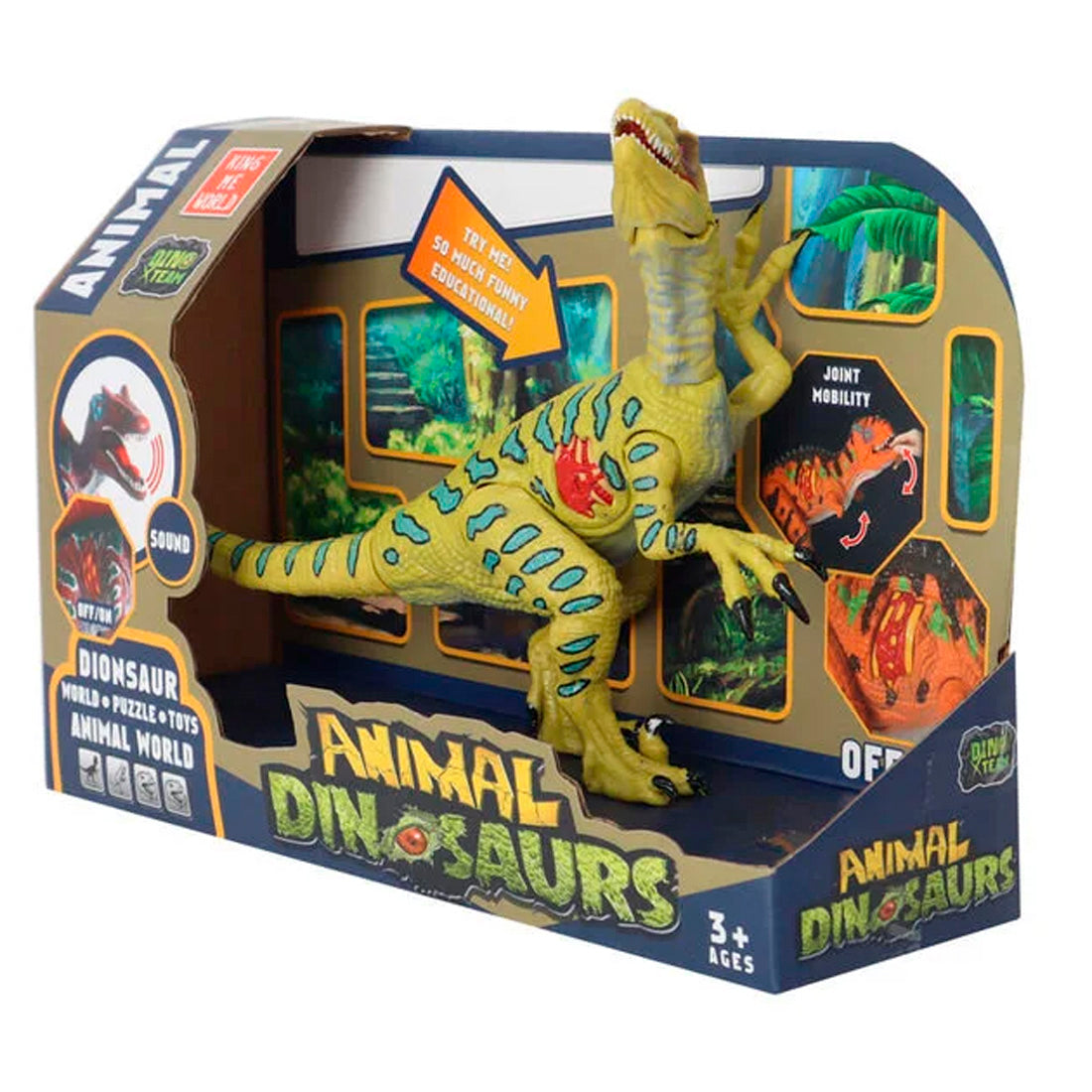 Animal Serisi Sesli Işıklı Dinozor A7