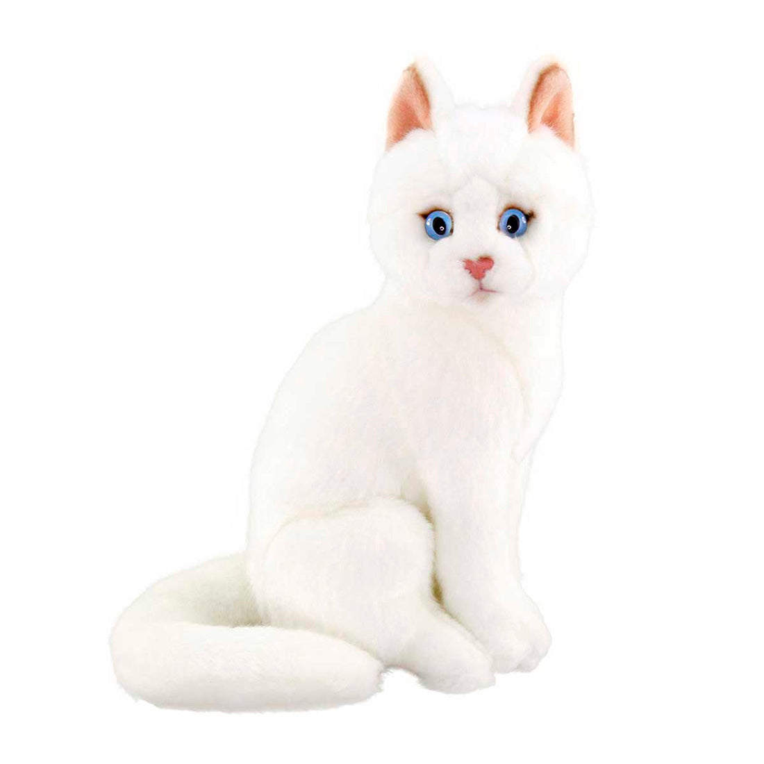 Animals Of The World Oturan Beyaz Kedi 22 cm Peluş Oyuncak 20890