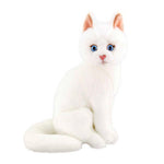 Animals Of The World Oturan Beyaz Kedi 22 cm Peluş Oyuncak 20890