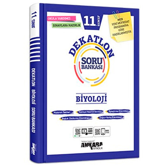 Ankara Yayınları 11.Sınıf Biyoloji Dekatlon Soru Bankası