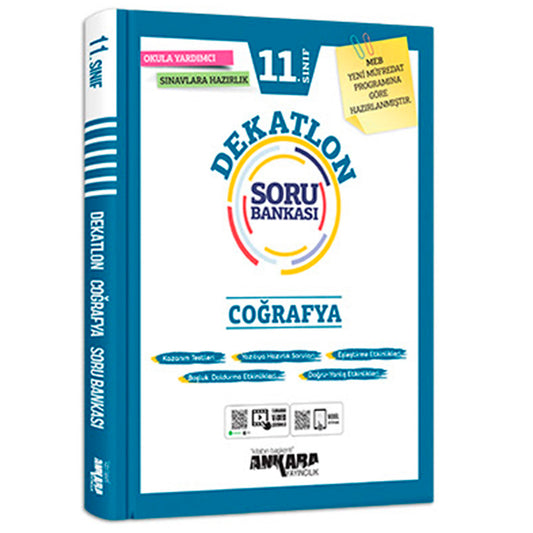 Ankara Yayınları 11. Sınıf Coğrafya Dekatlon Soru Bankası