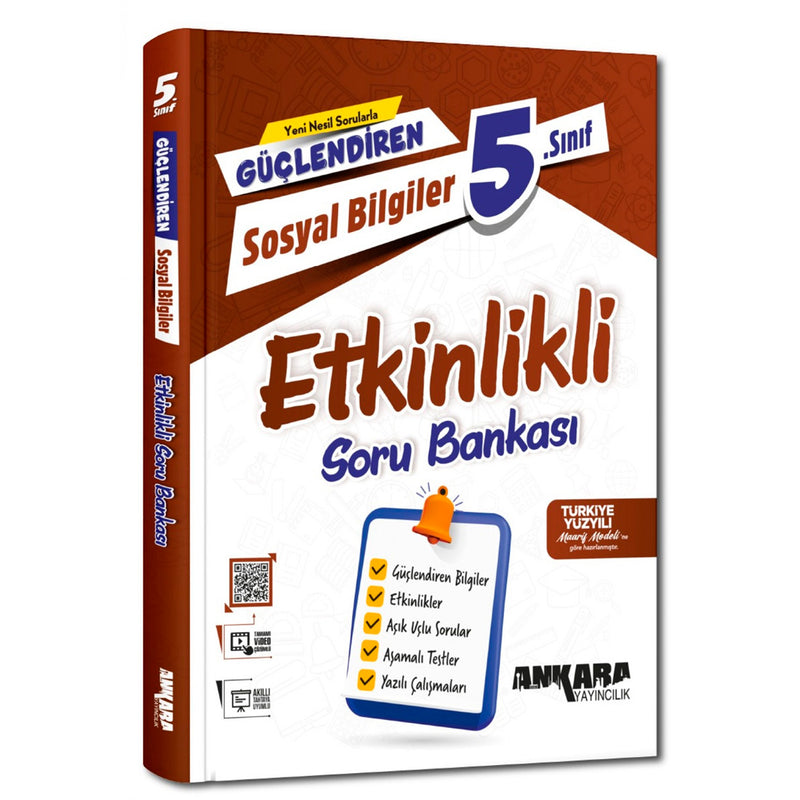 Ankara Yayınları Ortaokul 5. Sınıf Güçlendiren Sosyal Bilgiler Etkinlikli Soru Bankası Test Kitabı