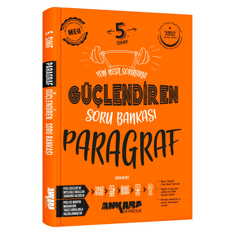 Ankara Yayınları Ortaokul 5. Sınıf Paragraf Soru Bankası Test Kitabı