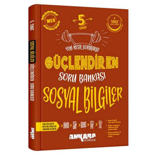 Ankara Yayınları Ortaokul 5. Sınıf Sosyal Bilgiler Soru Bankası Test Kitabı