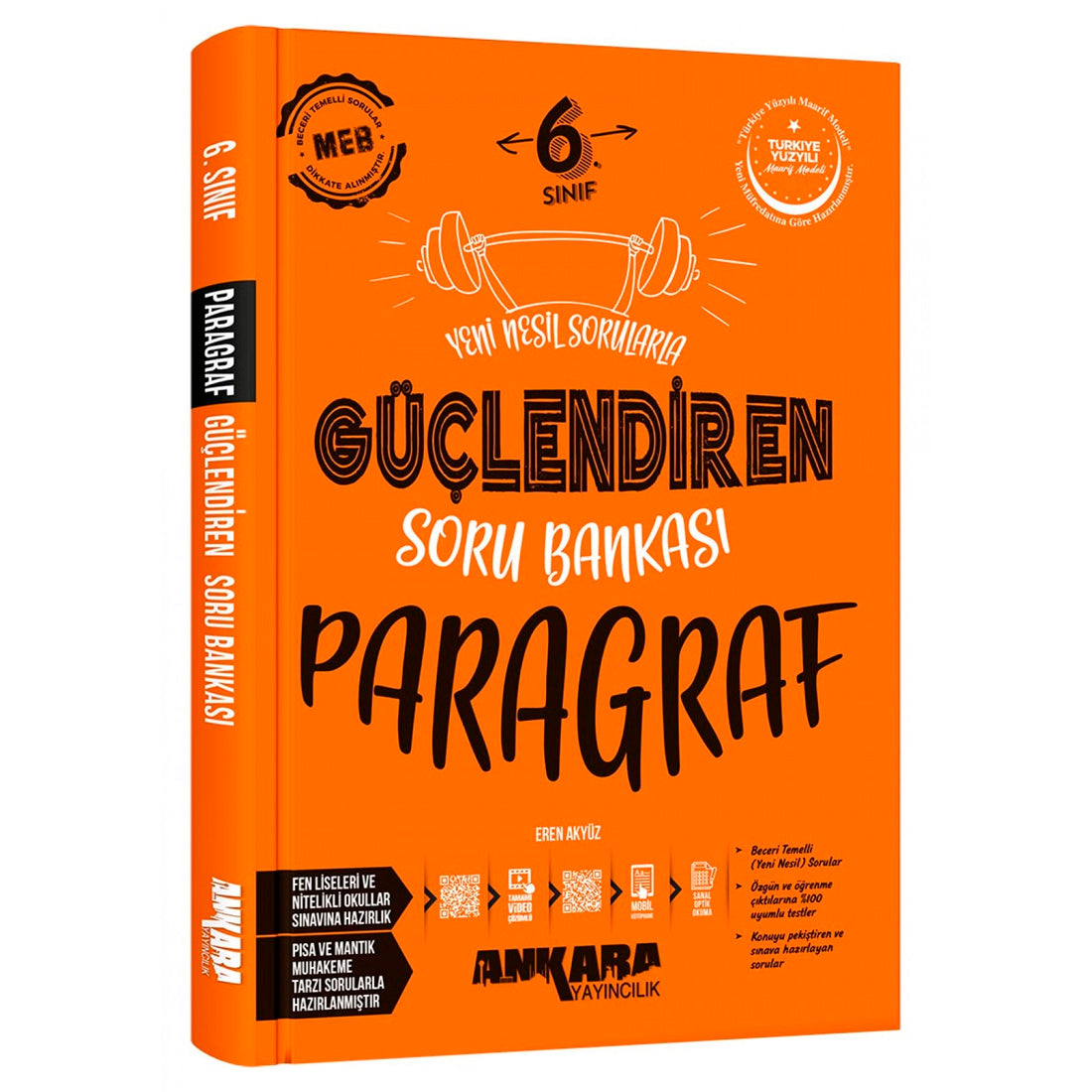 Ankara Yayınları Ortaokul 6. Sınıf Paragraf Güçlendiren Soru Bankası Test Kitabı