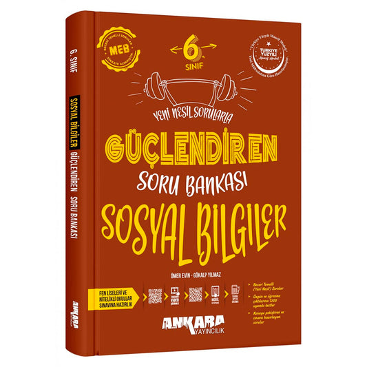 Ankara Yayınları Ortaokul 6. Sınıf Sosyal Bilgiler Güçlendiren Soru Bankası Test Kitabı