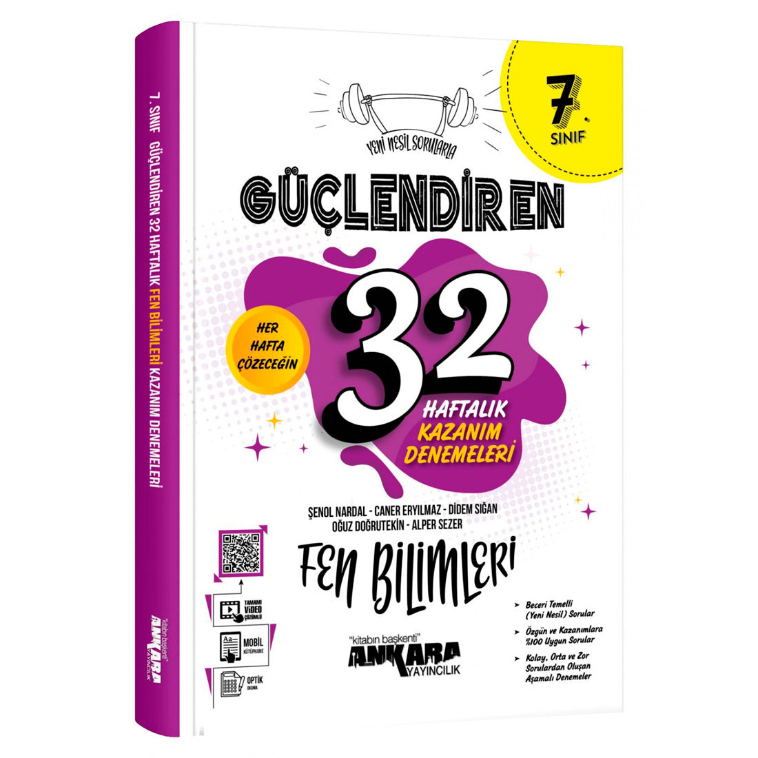 Ankara Yayınları Ortaokul 7. Sınıf 32 Haftalık Güçlendiren Fen Bilimleri Kazanım Denemeleri Test Kitabı