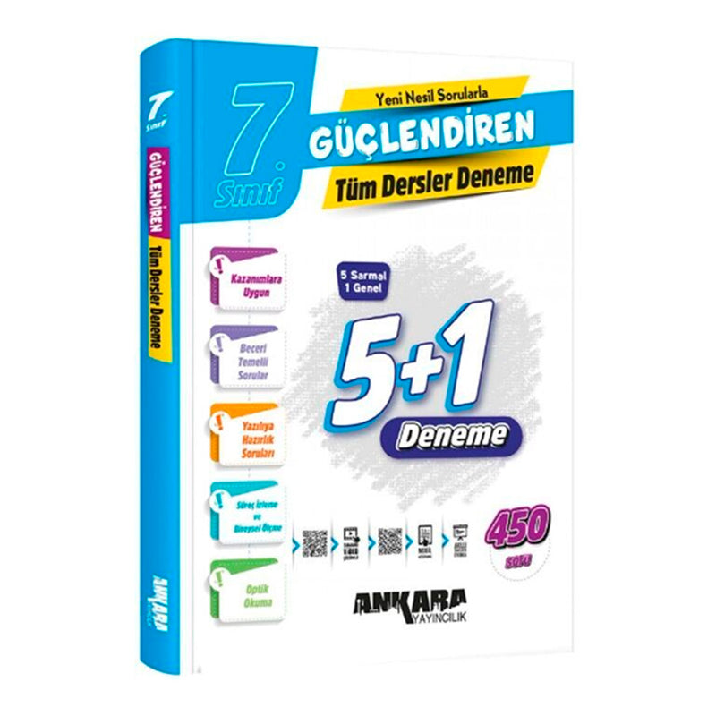 Ankara Yayınları 7. Sınıf Güçlendiren Tüm Dersler Denemeleri 5+1