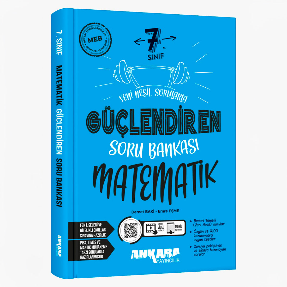 Ankara Yayınları Ortaokul 7. Sınıf Matematik Güçlendiren Soru Bankası Test Kitabı