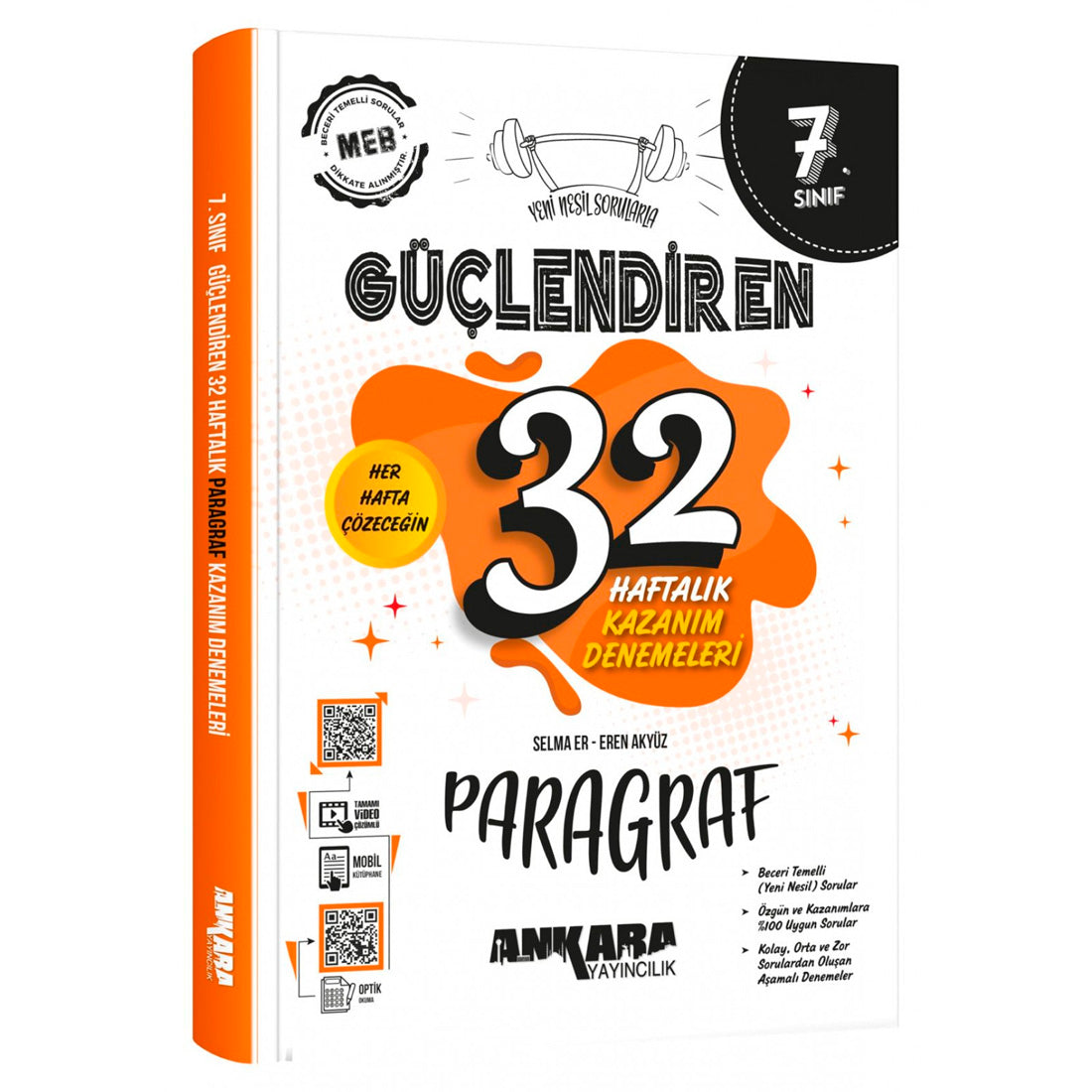 Ankara Yayınları 7. Sınıf Paragraf Güçlendiren 32 Haftalık Kazanım Denemeleri